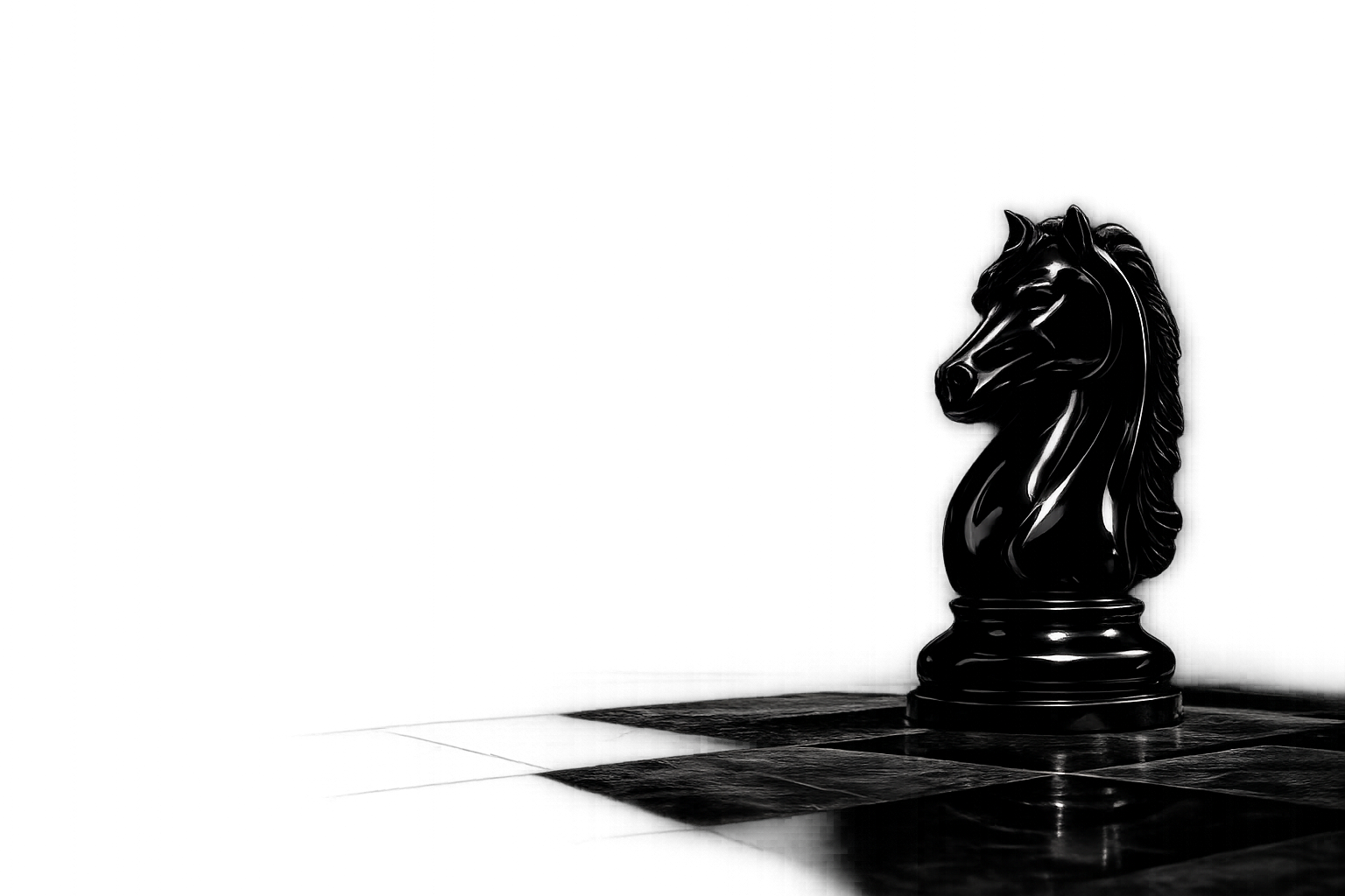 Black Chess Knight
